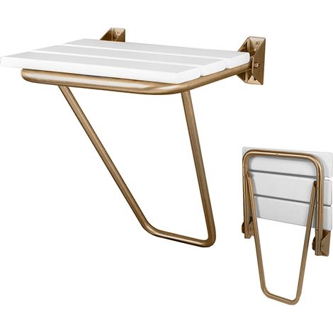 Presto Asiento abatible mural inox bronce envejecido (1/2)