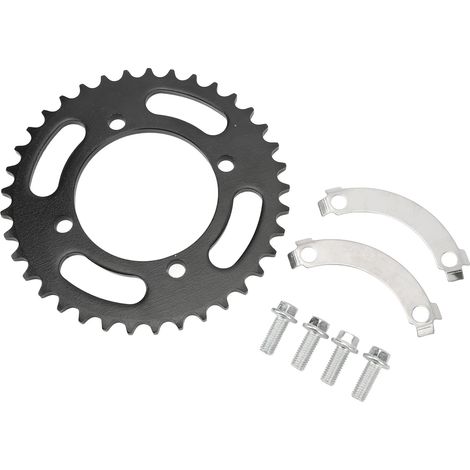 Pignon de chaîne arrière 420 76 mm 37 dents en acier à haute teneur en carbone pour moto tout-terrain de 50 à 190 cm3 (1/5)