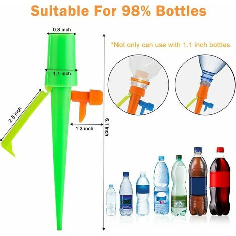 Arrosage Goutte à Goutte Automatique Réglable Système d'Irrigation Goutte à Goutte Distributeur d'Arrosager Kit d'Arrosage pour Bonsa Jardinage Intérieur Extérieur 24PCS avec 1Aiguille (1/4)