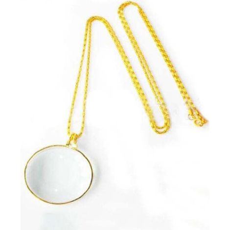 1 Pièce Lentille Monocle Loupe, Collier de Lentille Optique, Chaîne de Loupe Suspendue, Loupe Chaîne de Bijoux, Loupe Portable Suspendue, pour Lire des Livres, des Journaux, Travailler ou Voyager (1/4)