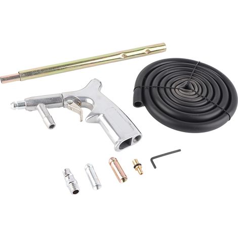 Kit de sablage pneumatique à air comprimé : pistolet sablonneux avec buse, pour décapage et nettoyage de surface (1/5)