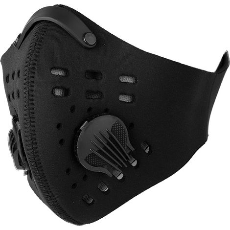 Masque respiratoire sportif pour cyclisme hivernal - Noir