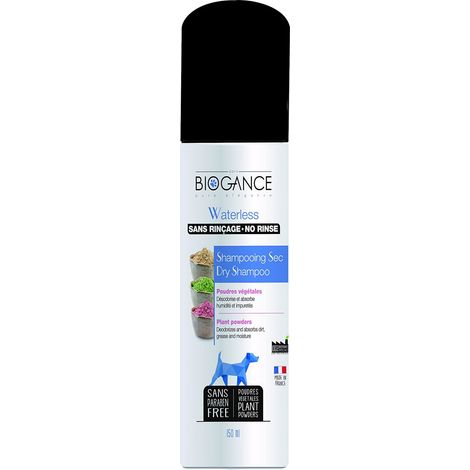 Biogance Shampoo Secco per la Pulizia dei Cani, 150 ml