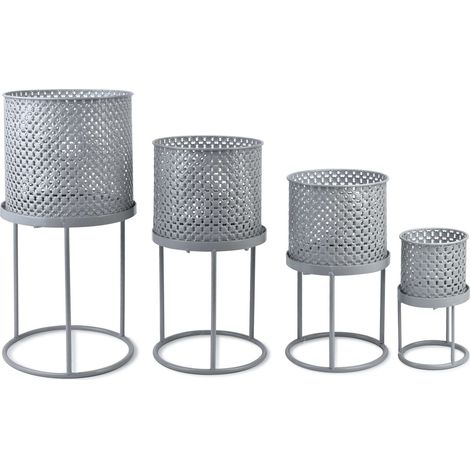 SWEN set con 4 coperture su supporto, Ø 25 x H 46, Ø 18,5 x H 37,5/Ø 11,5 x H22 cm (1/2)