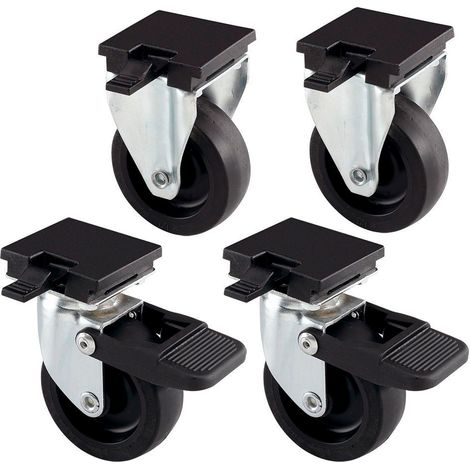 Ferplast L388B KIT 4 WHEELS Kit ruote per trasportini Atlas. Variante L388B - Misure: - (1/2)
