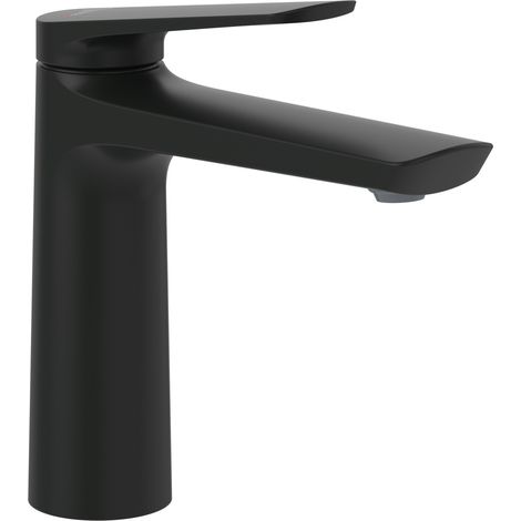 Villeroy & Boch - Robinetterie de Lavabo Oasis Matt Black. sans Bonde. Économie dEau. Cartouche Céramique. Hauteur Bec 114 mm (1/4)