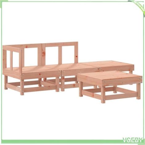 Salon de jardin - FAFEICY - 3186485 - Bois de douglas massif - Design modulaire à lattes - 4 places (1/5)
