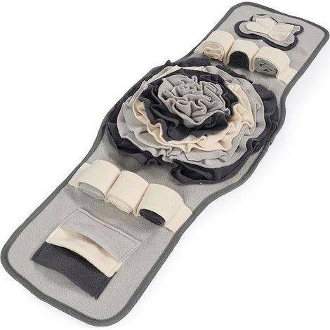 Tapis de Fouille Chien,80x28 cm Snuffle Mat pour Entraîner Alimenter, Tapis de léchage Chien Antidérapant pour Soulagement du Stress (1/5)