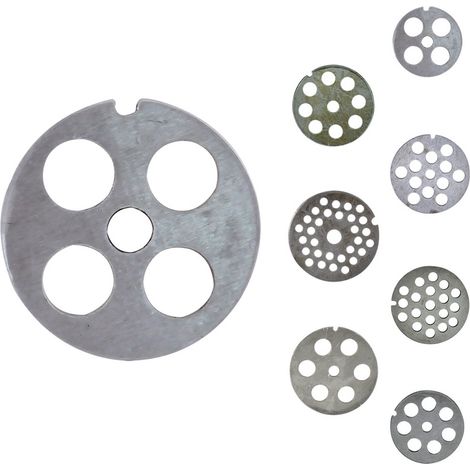 1PZ PIASTRA PER TRITACARNE MANUALE N. 5 F. 12 (5 fori)