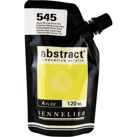 Peinture Acrylique - Sennelier - Abstract - 120ml - Satiné - Jaune Cadmium Lemon (1/3)