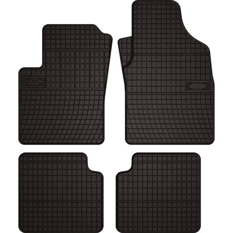 Gummifußmatten für Fiat 500 C Cabrio (2007–2013) – schwarz, passgenau