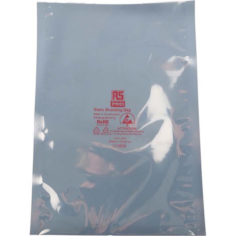 Sachet antistatique RS PRO 254mm x 152mm, Fermeture par thermo-soudage, Argent ( Prix pour Sachet de 100 ) (1/2)