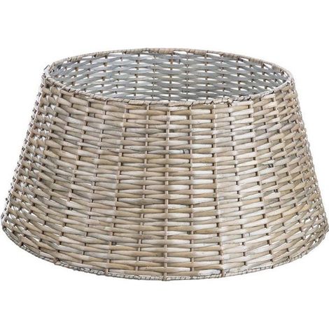 Soporte desmontable de mimbre natural para árbol de Navidad, tamaño40/57 x 26 cm (1/4)