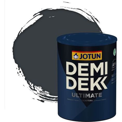 Peinture Bois - DEMI DEKK ULTIMATE - Satinée - RAL 7016 - 0,75L - Gris Anthracite (1/2)