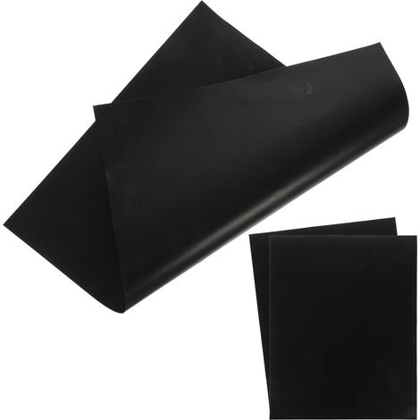 Tapis de Four en Ptfe Antiadhésif Résistant à Haute Température, Lot de 3 Feuilles Noires, pour Micro-ondes Cuisine la Maison'-'-