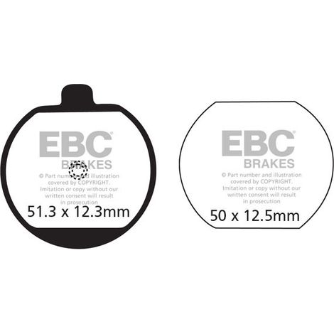 EBC FA033 Bremsbeläge (Satz für 1 Bremsscheibe)