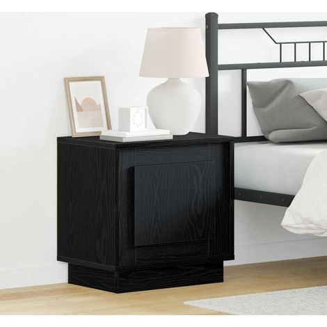 Nachttisch 2 pcs Schwarz 44 x 34,5 x 45 cm Holzwerkstoff