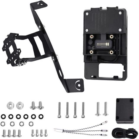 GPS-Handyhalterung mit USB-Ladegerät und Zubehör für BMW K1300GT, K1200GT und K1200 1300 GT Motorräder (1/5)