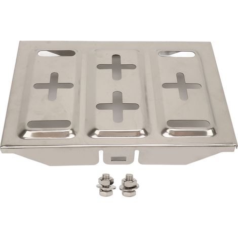 Ortviai Bac à Batterie pour Voiture en Acier Inoxydable 193 x 285 mm – Solide et Universel (1/5)