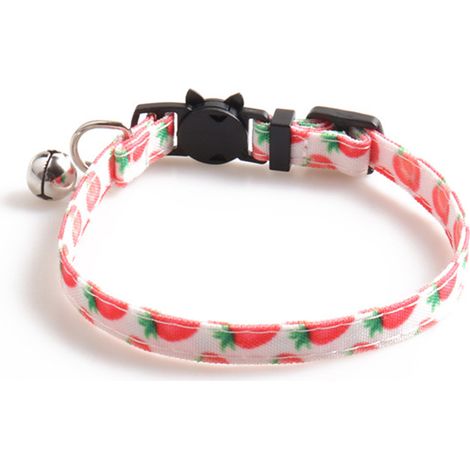 Ensemble Collier Et Laisse Pour Chien - Design Fruits Ajustable - Promenade Quotidienne Extérieure - Taille Unique (1/5)