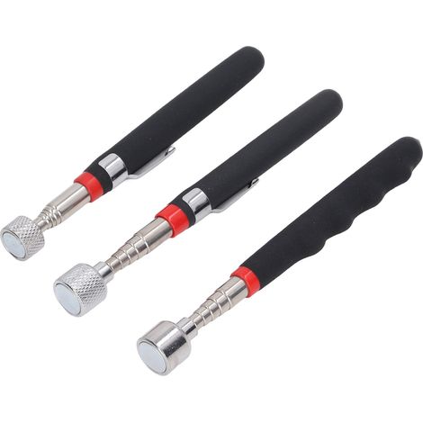 Ensemble de 3 outils de ramassage magnétique avec tiges magnétiques rétractables (10 lb, 15 lb et 20 lb) - un excellent cadeau pour les hommes. (1/5)