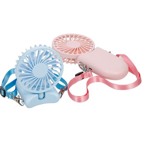 Mini ventilateur portable avec cordon, 3 vitesses réglables, idéal pour les voyages, le bureau et la maison. (1/5)