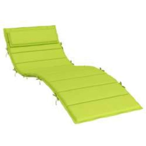 Sun Lounger Cushion Green 180 x 60 x 4 cm Oxford Fabric vidaXL