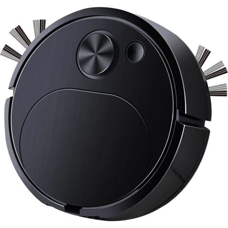 Nettoyeur de sol intelligent multifonctionnel Charge automatique Robot de balayage intelligent Aspirateur de balayage humide et sec Nettoyeur de sol intelligent multifonctionnel 1pc Noir (1/3)