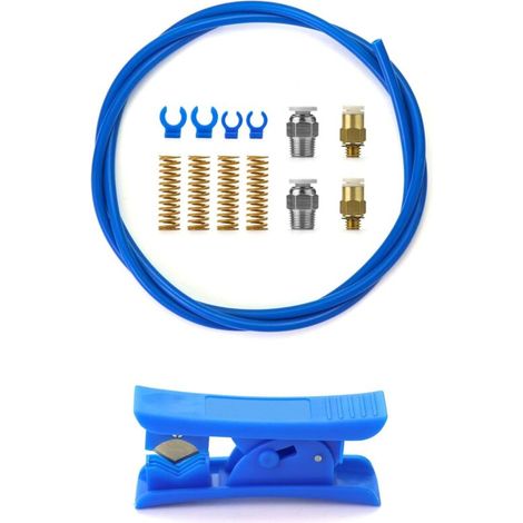 Kit d'imprimante 3D, tube PTFE pour filament de 1.75 mm avec raccord pneumatique PC4-M6 et PC4-M10 et coupe-tube (1/4)