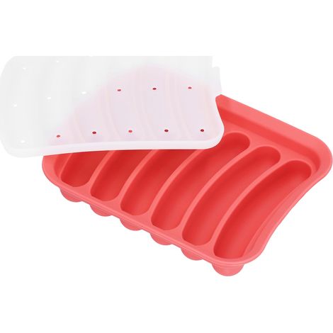 Moule à saucisses en silicone alimentaire antiadhésif, idéal pour la confection de saucisses maison et la préparation de saucisses. Convient aux cuisines domestiques et professionnelles. HotelRed (1/5)