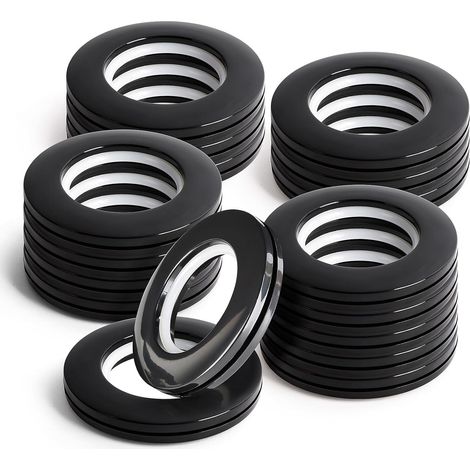 Lot de 16 Œillets, Diamètre 40 mm, Plastique ABS,, Pour Tringle Rideau et Douche (1/5)