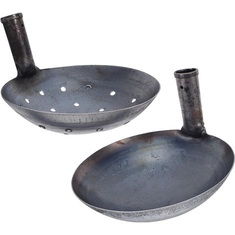 2 Pièces Pelle à Tamis Métallique pour Tamiser Saletés Collecte de Coquillages Nettoyage Boue Outil de Jardinage Résistant avec Poignée Ergonomique (1/5)
