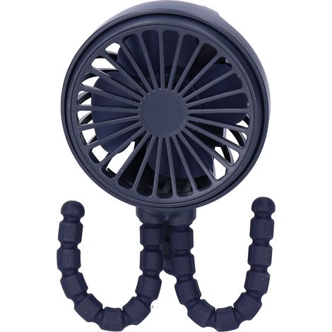 Ventilateur de Bureau Portable 360° avec Trépied pour Maison, Bureau, Bibliothèque - Bleu (1/5)