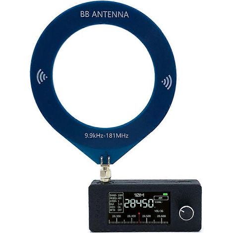 Antenne mini boucle de poche, interface SMA, 9,9 kHz - 181 MHz, RadioPhoto couleur (1/5)