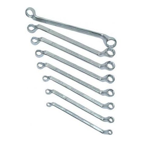 Brüder Mannesmann M 140-08 DIN Doppel-Ringschlüssel-Satz 8teilig Schlüsselweite (Metrisch) 6 - 22