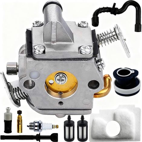 MS 170 Carburetor Replacement For MS180 MS170 017 018 MS170C MS180C Chainsaw For C1Q-S57 C1Q-S57A C1Q-S57B 11301200603 Spare Parts Air Filter Spark Plug Fuel Hose (1/5)