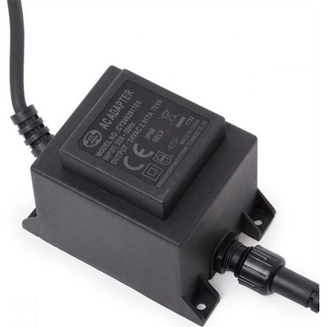 Greenice – Transformateur submersible LED 70W 230VAC/24VAC – Protection IP68 pour espaces humides – Connecteurs pour projecteurs extérieurs