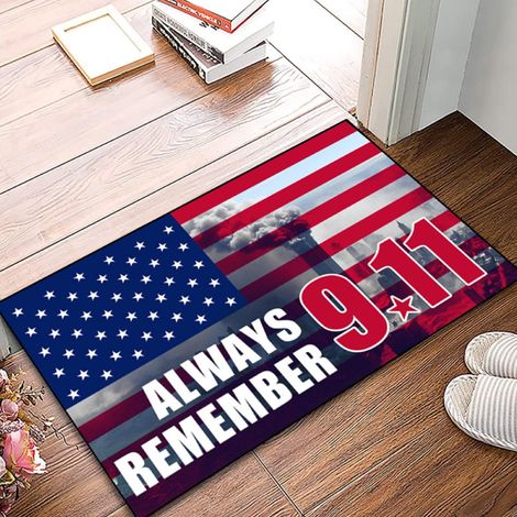 Tapis De Seuil - Tapis D'Entrée Extérieur Intérieur - 50 X 80 Cm - Velours Cristal - Antidérapant - Pour Fête Nationale (1/5)