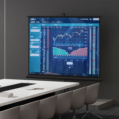 100-Zoll-Projektionsleinwand mit höhenverstellbarem Stativ, 4K HD 4:3-Bildformat, für Filme im Innen- und Außenbereich