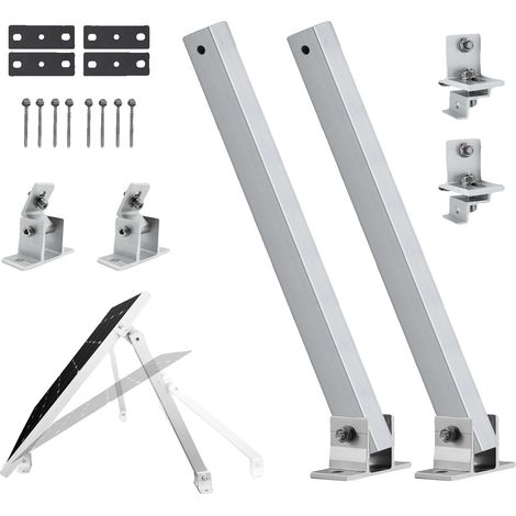 Support de panneau solaire, angle ajustable de 15° à 40°, compatible avec des panneaux de 100W à 500W, BLANC (1/2)