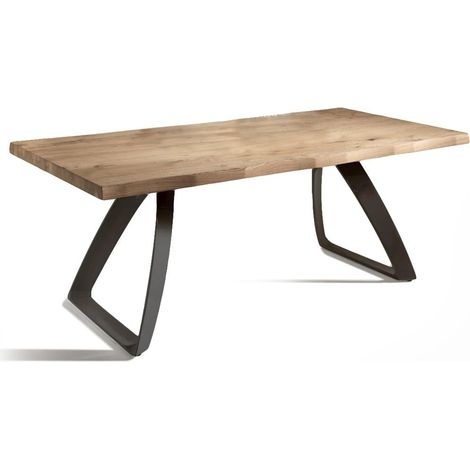 Tavolo Allungabile 160/240x90x76 cm in Rovere Impiallacciato Bridge Naturale (1/5)