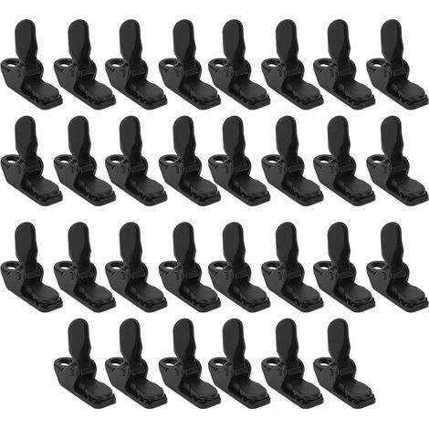 Kit de 30 pinces de fixation pour tente et auvent, avec ancrage et outil de serrage en forme de dents, idéal pour le camping et la randonnée. (1/5)