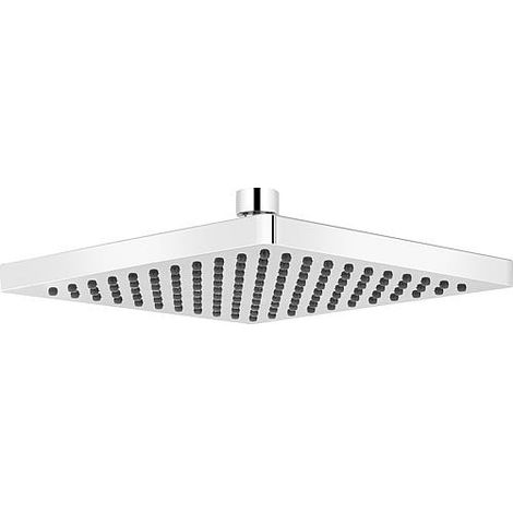 Pomme de douche Mellas 200x200mm chrome en plastique ABS