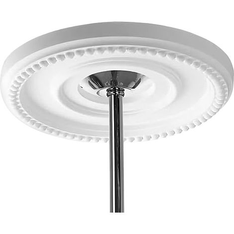 Médaillon de Plafond pour Ventilateur De Plafond En PU Style Européen  Éclairage de Style Européen Base en PU Rosace pour Moulure Murale Lustre Dais Chambre Salon (1/5)