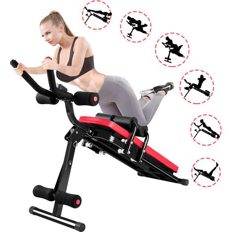 Appareils Abdominaux Pliable - Rattantree Équipement de Fitness Familial - 5 Minute Shaper - Noir et Rouge (1/5)