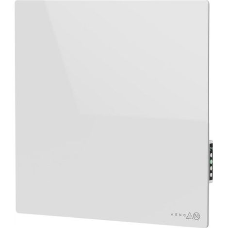 Riscaldatore a parete in vetro Aeno GH11S 500W con app a infrarossi e a convezione + pannello bianco