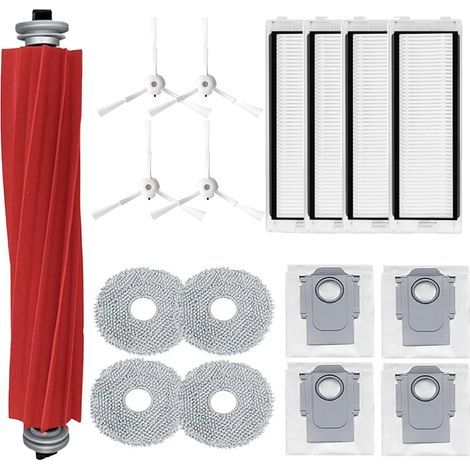 17-teiliges Zubehör-Set, Ersatz für Roborock Q Revo für Roborock P10 Roboter-Staubsauger, Hauptbürste, Wischtuch, Staubbeutel, Hepa-Filter, Seitenbürste