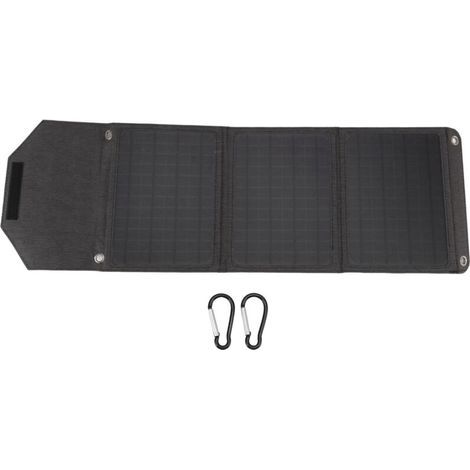 18W 18V monokristallines Solarmodul mit USB-DC-Typ-C-Netzteil und -Ausgang zum Laden (1/5)