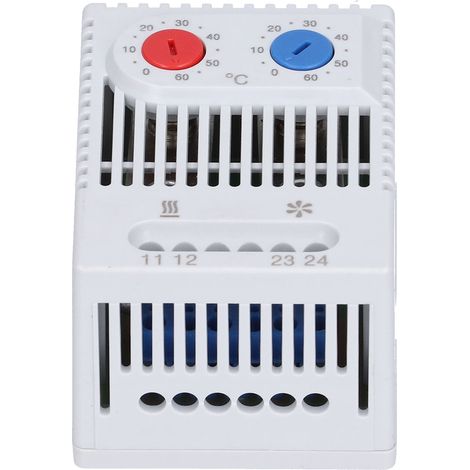 Thermostat mécanique compact réglable, régulateur de température de chauffage/refroidissement, interrupteur pour communication et énergie éolienne (1/5)