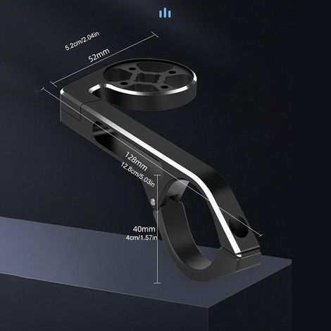 Support pour compteur de vélo, support avant en alliage d'aluminium, support pour guidon, support pour potence, support pour éclairage, support pour caméra (1/5)